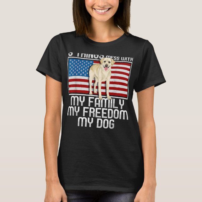 T-shirt Yellow Labrador Retriever (Devant)