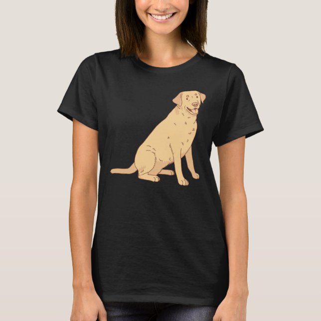 T-shirt Yellow Labrador Retriever 333 (Devant)