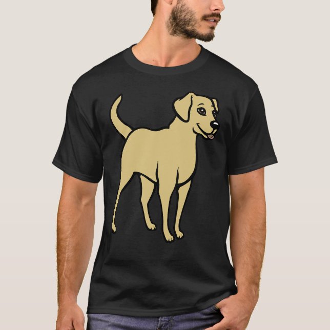 T-shirt Yellow Labrador Retriever 334 (Devant)