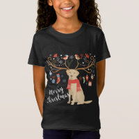 Yellow Labrador Retriever Christmas Chien Lab Xmas