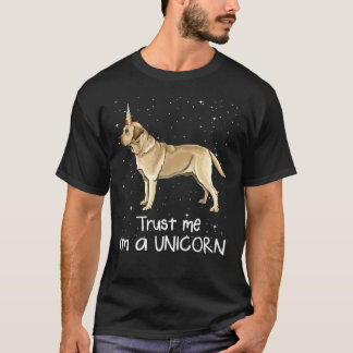 T-shirt Yellow Labrador Retriever Faites-moi confiance I M