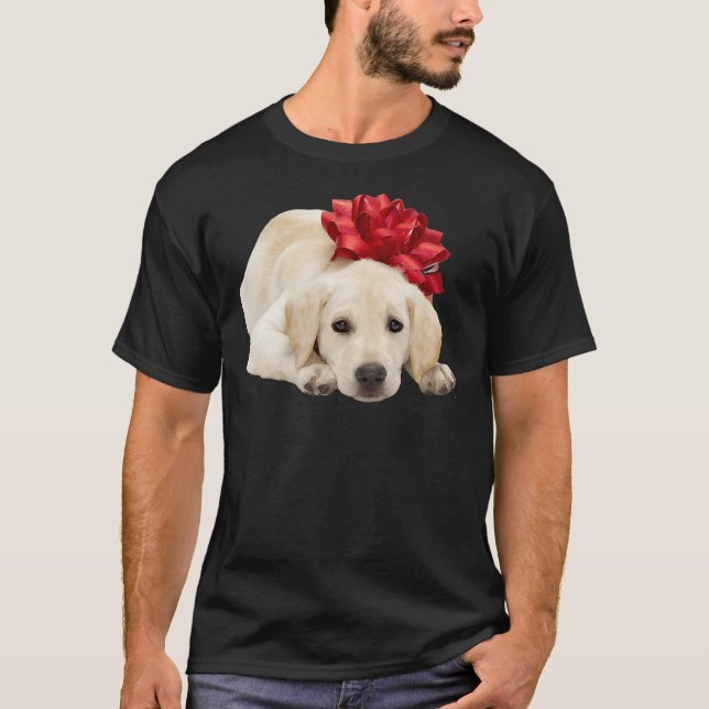 T-shirt Yellow Labrador Retriever Puppy Photo Relaxed Fit (Devant)