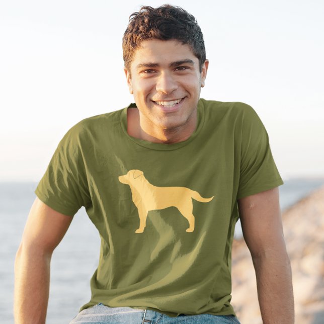T-shirt Yellow Labrador Retriever Silhouette Lab Lover (Créateur téléchargé)