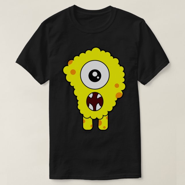 T-shirt Yellow Monster (Design devant)