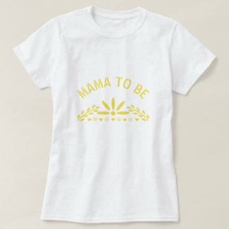 T-shirt Yellow Papel Picado Baby shower neutre