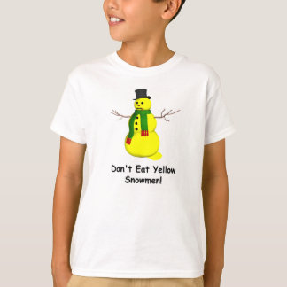 T-shirt Yellow Snowman