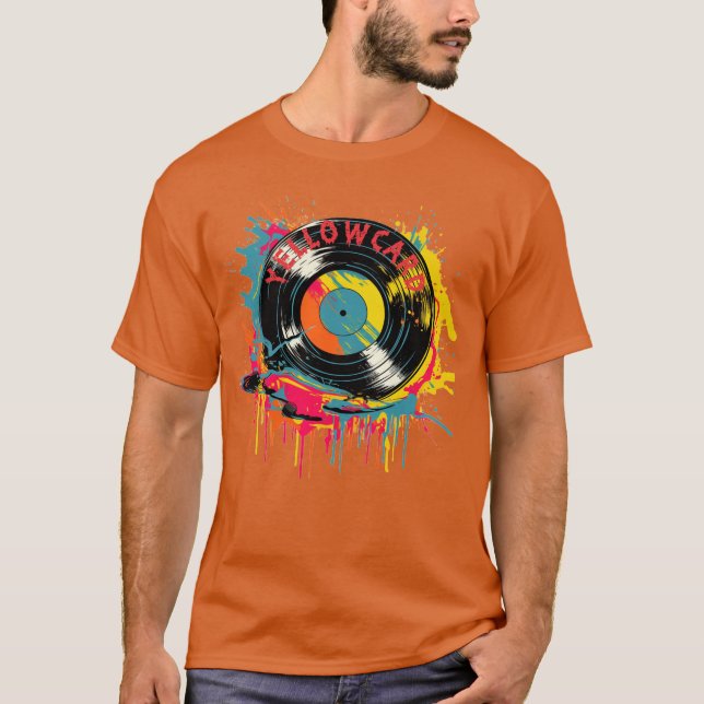 T-shirt Yellowcard Splash Coloré ami drôle (Devant)