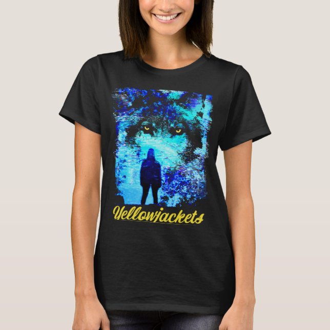 T-shirt Yellowjackts Wolf Eyes (Devant)