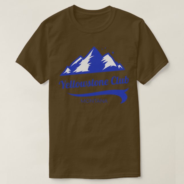 T-shirt Yellowstone Club Ski Montana 7 (Design devant)