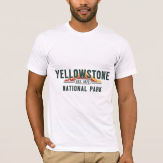 T-shirt Yellowstone Établ. 1872 Old Faithful Parc Vintage