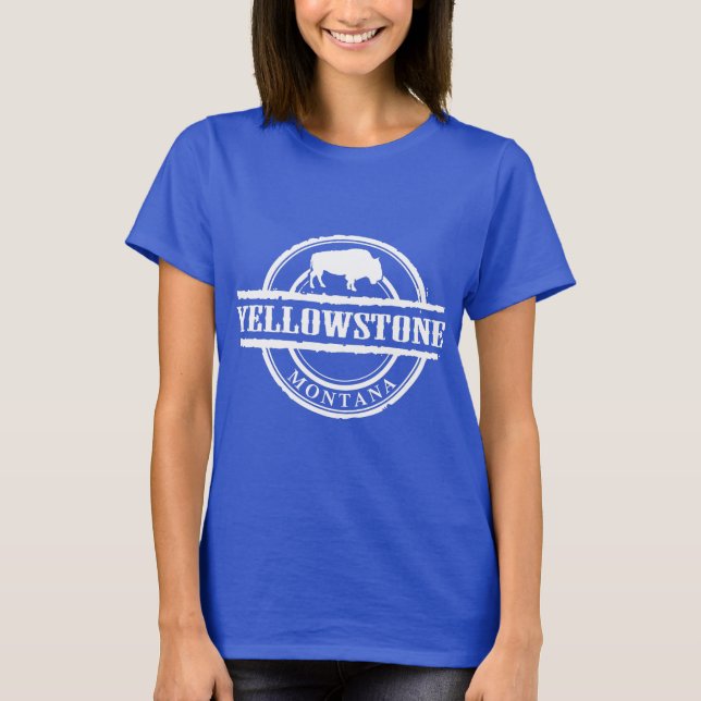 T-shirt Yellowstone Montana Buffalos (Devant)