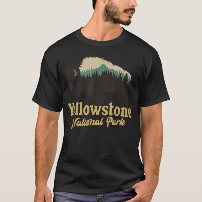 T-shirt Yellowstone National (Devant)
