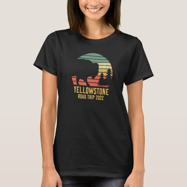 T-shirt Yellowstone National Park Family Road Trip 2022 Ma (Devant)