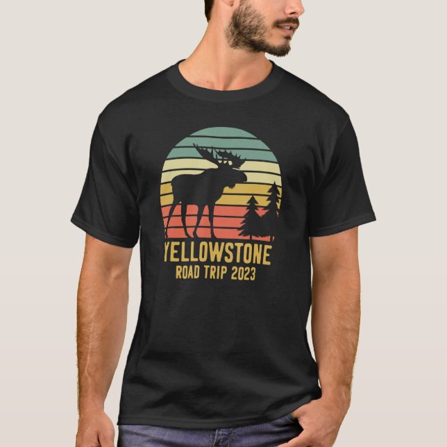 T-shirt Yellowstone National Park Family Road Trip 2023 Ma (Devant)