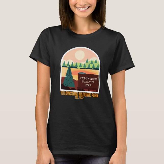 T-shirt Yellowstone National Park South Wyoming State Souv (Devant)