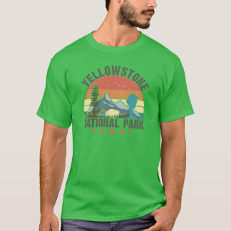 T-shirt Yellowstone National Park Wyoming mountains landsc
