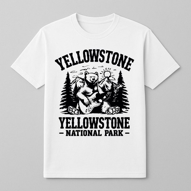 T-shirt Yellowstone Rock et Roll Bear (Créateur téléchargé)