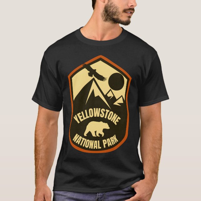 T-shirt Yellowstone � Spirit of the Mountains (Devant)