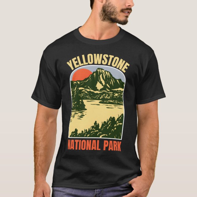 T-shirt Yellowstone � Spirit of the Mountains (Devant)