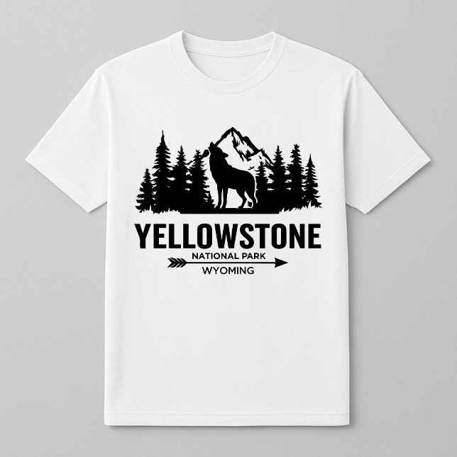 T-shirt Yellowstone Wolf Wyoming (Créateur téléchargé)
