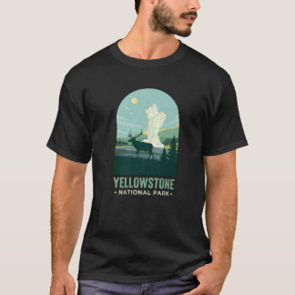 T-shirt Yellowstone Wyoming Vintage Yellowstone National P
