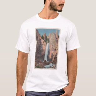T-shirt Yellowstone, WYView des automnes de tour