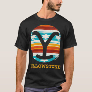 T-shirt Yellowstone Y Marque Blanket Occidentale