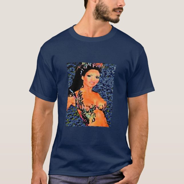 T-SHIRT YEMAYA CARRELÉ (Devant)