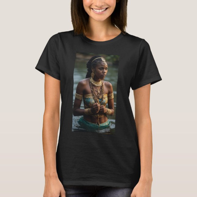 T-shirt Yemoja (Iemanjá) - La mère nourricière de l'océan (Devant)