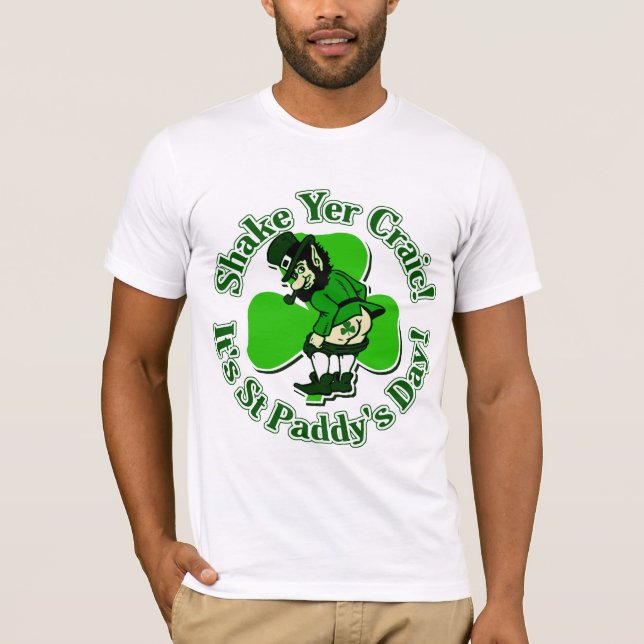 T-shirt YER Craic de secousse c'est jour de St Paddys (Devant)
