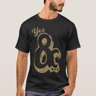 T-shirt Yes And Big Ampersand Improv Comedy boy