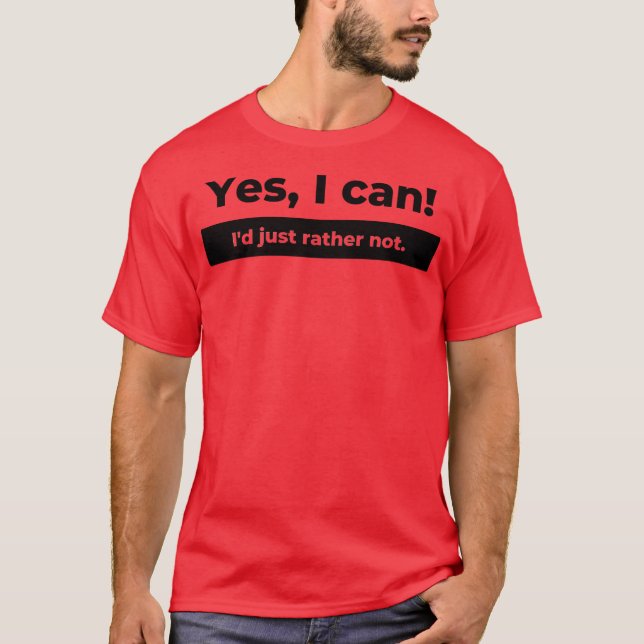 T-shirt Yes I can (Devant)