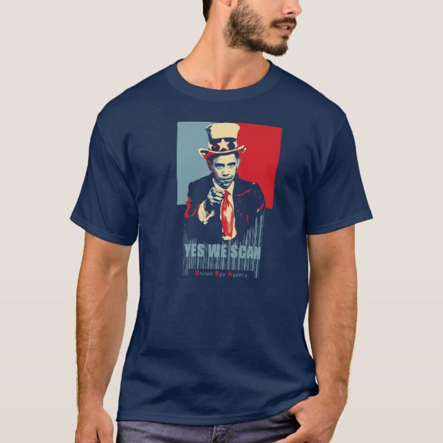 T-shirt Yes We Scan satire Shirt (Devant)
