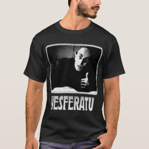 T-shirt Yesferatu drôle Nosferatu gothique positif horreur