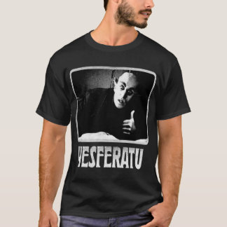 T-shirt Yesferatu drôle Nosferatu gothique positif horreur