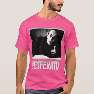 T-shirt Yesferatu drôle Nosferatu gothique positif horreur
