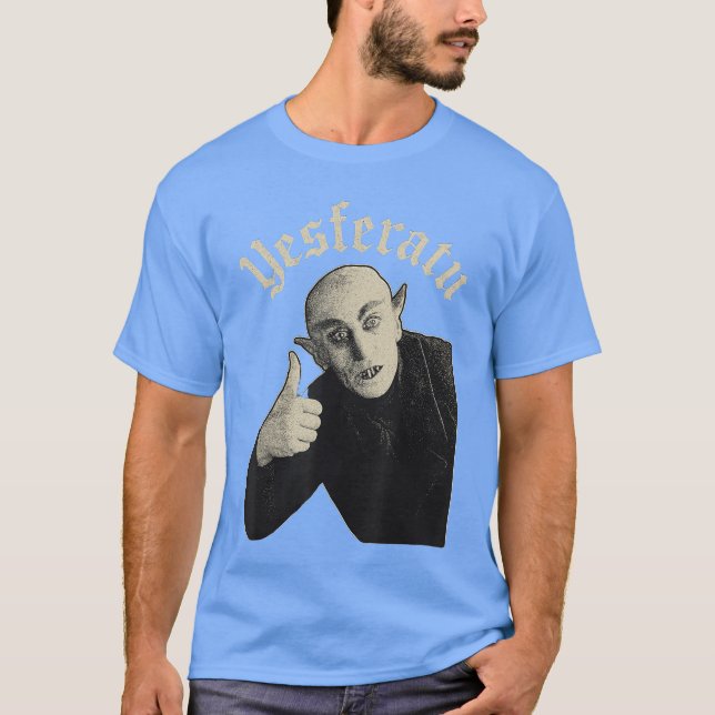 T-shirt Yesferatu Funny Vampire Parody Meme Halloween frie (Devant)