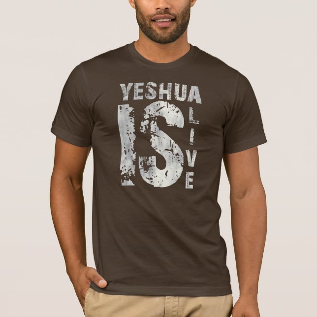 T-shirt Yeshua is alive 43975 Gris (Devant)