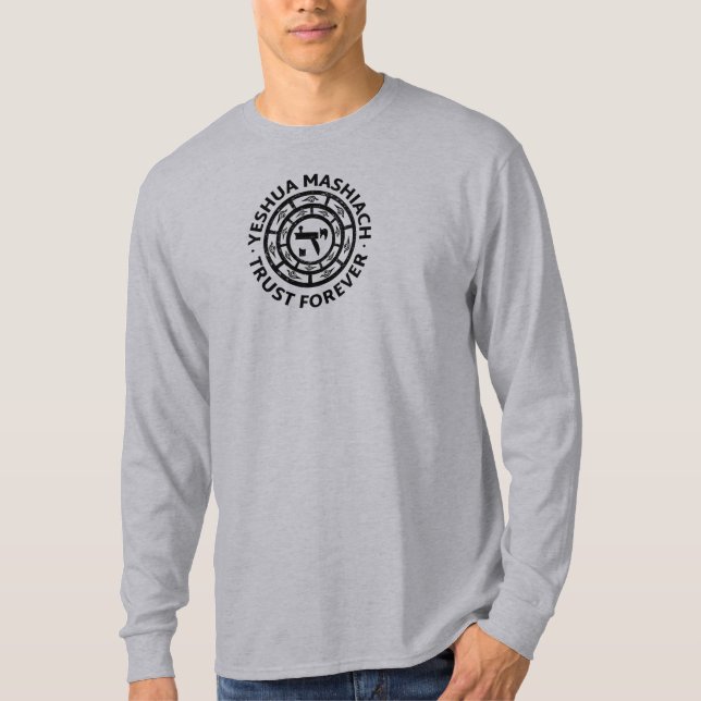 T-shirt Yeshua Mashiach ou la confiance en Jésus Messie  (Devant)