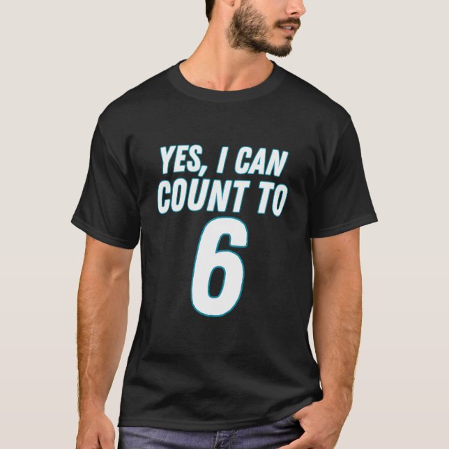 T-shirt Yesi peut compter jusqu'à 6 (Devant)
