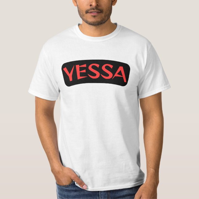 T-shirt Yessa noir et rouge (Devant)