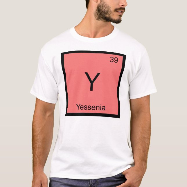 T-shirt Yessenia Nom Chimie Élément Tableau Périodique (Devant)