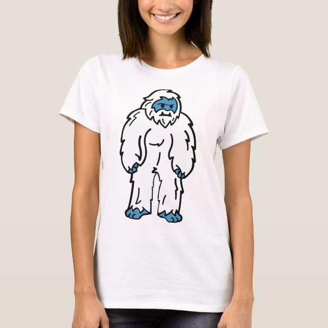 T-shirt Yéti féroce - Créature mythique de l'Arctique (Devant)
