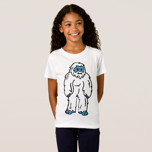 T-Shirt Yéti féroce - Créature mythique de l'Arctique (Devant entier)