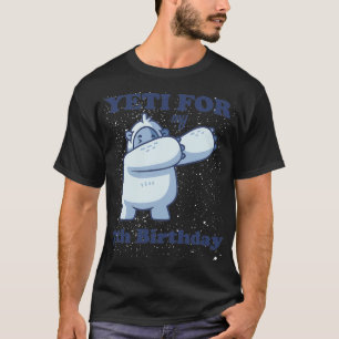 T-shirt Yeti pour mon 7e anniversaire Funny Septième Citat