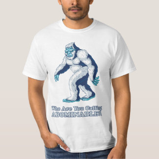 T-shirt Yeti : Qui sont vous appelant abominables ? !