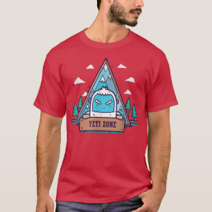 T-shirt Yeti Zone Montagnes Neige Forêt froide