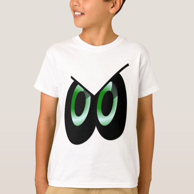 T-shirt Yeux caricaturaux verts (Devant)