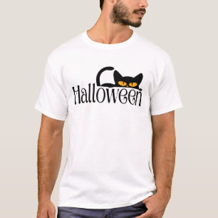 T-shirt Yeux de chat mystérieux d'Halloween 