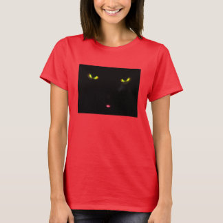 T-shirt Yeux de chat noir